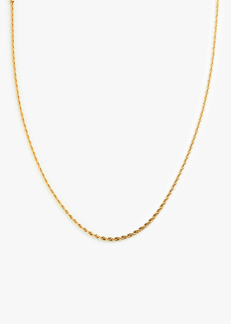 Rope Chain 4mm - 18K Gold